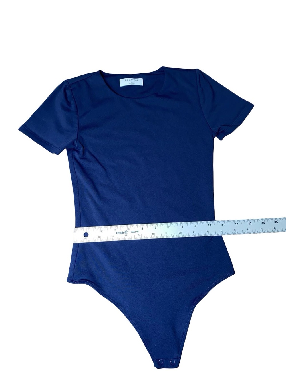 Aritzia Babaton Contour Crew Short-Sleeve Bodysuit Cobalt Blue - Size XS - Picture 6 of 12